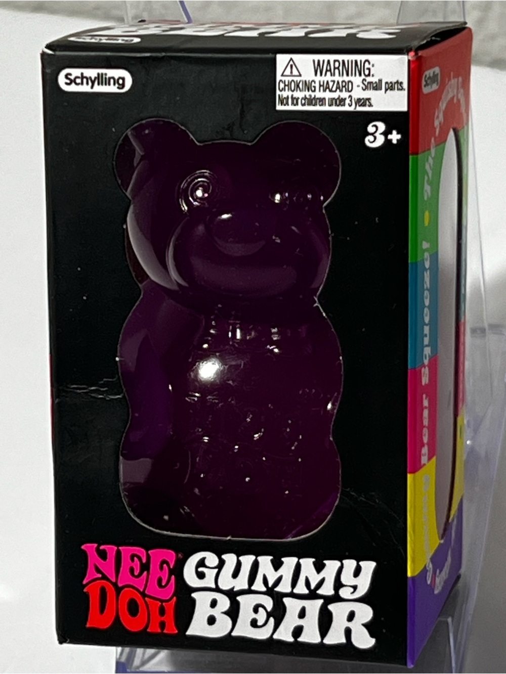 NeeDoh Gummy Bear Groovy Grape Purple Schylling squishy bear authentic new box